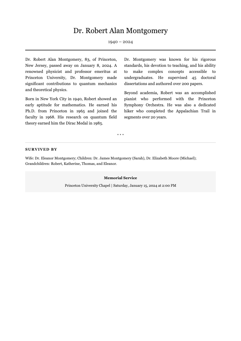 Double column formal